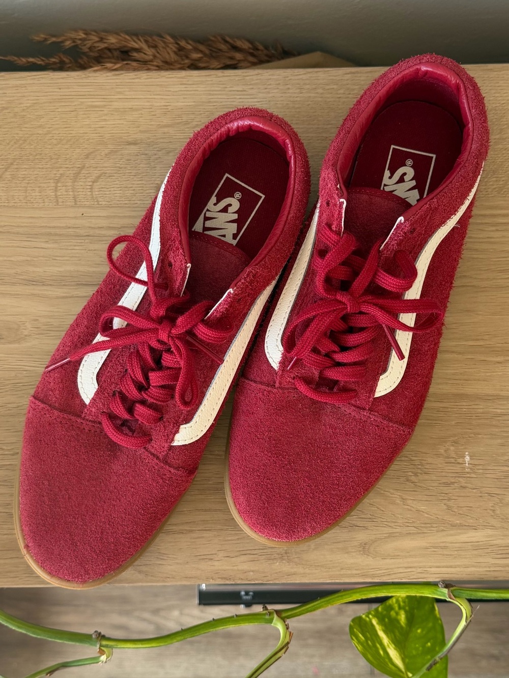 Vans Low in Red Suede